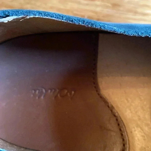 OluKai green leather women’s shoes - mule/loafer- size 7 - front buckle - Picture 2 of 8